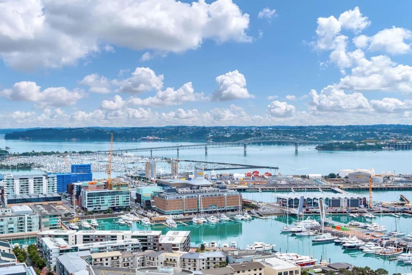 オークランドMagnificent Skytower, Sea, Habour View In Cbdアパートメント エクステリア 写真
