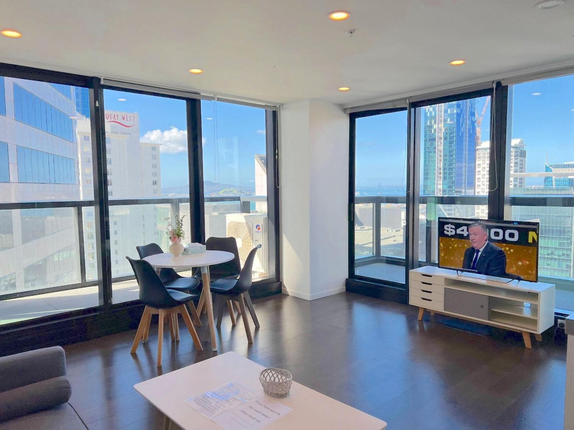 オークランドMagnificent Skytower, Sea, Habour View In Cbdアパートメント エクステリア 写真