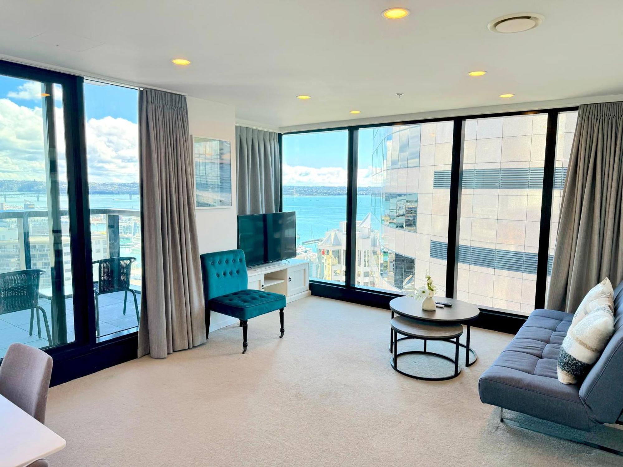 オークランドMagnificent Skytower, Sea, Habour View In Cbdアパートメント エクステリア 写真