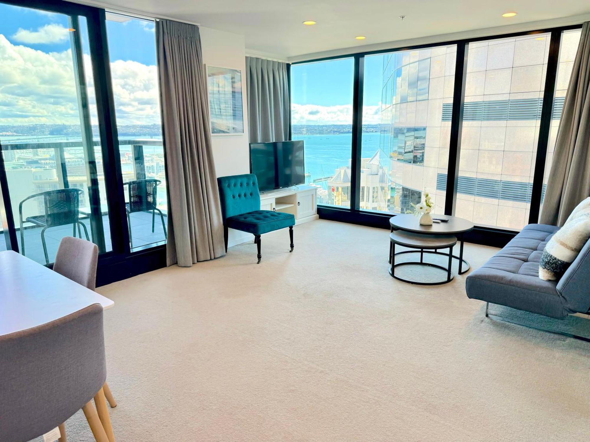 オークランドMagnificent Skytower, Sea, Habour View In Cbdアパートメント エクステリア 写真
