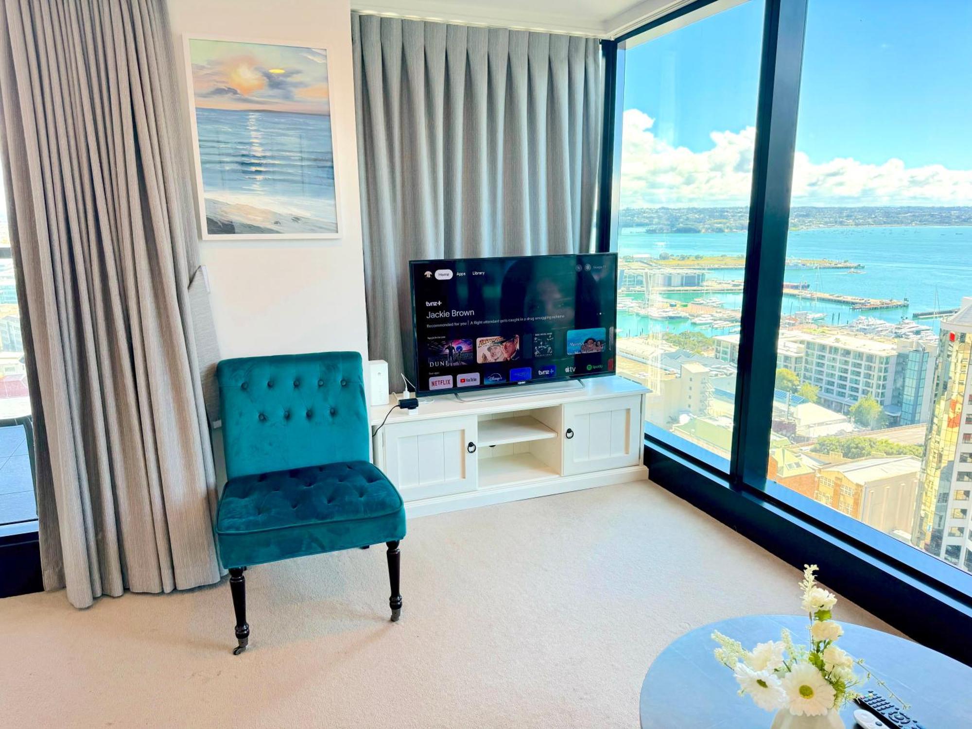 オークランドMagnificent Skytower, Sea, Habour View In Cbdアパートメント エクステリア 写真
