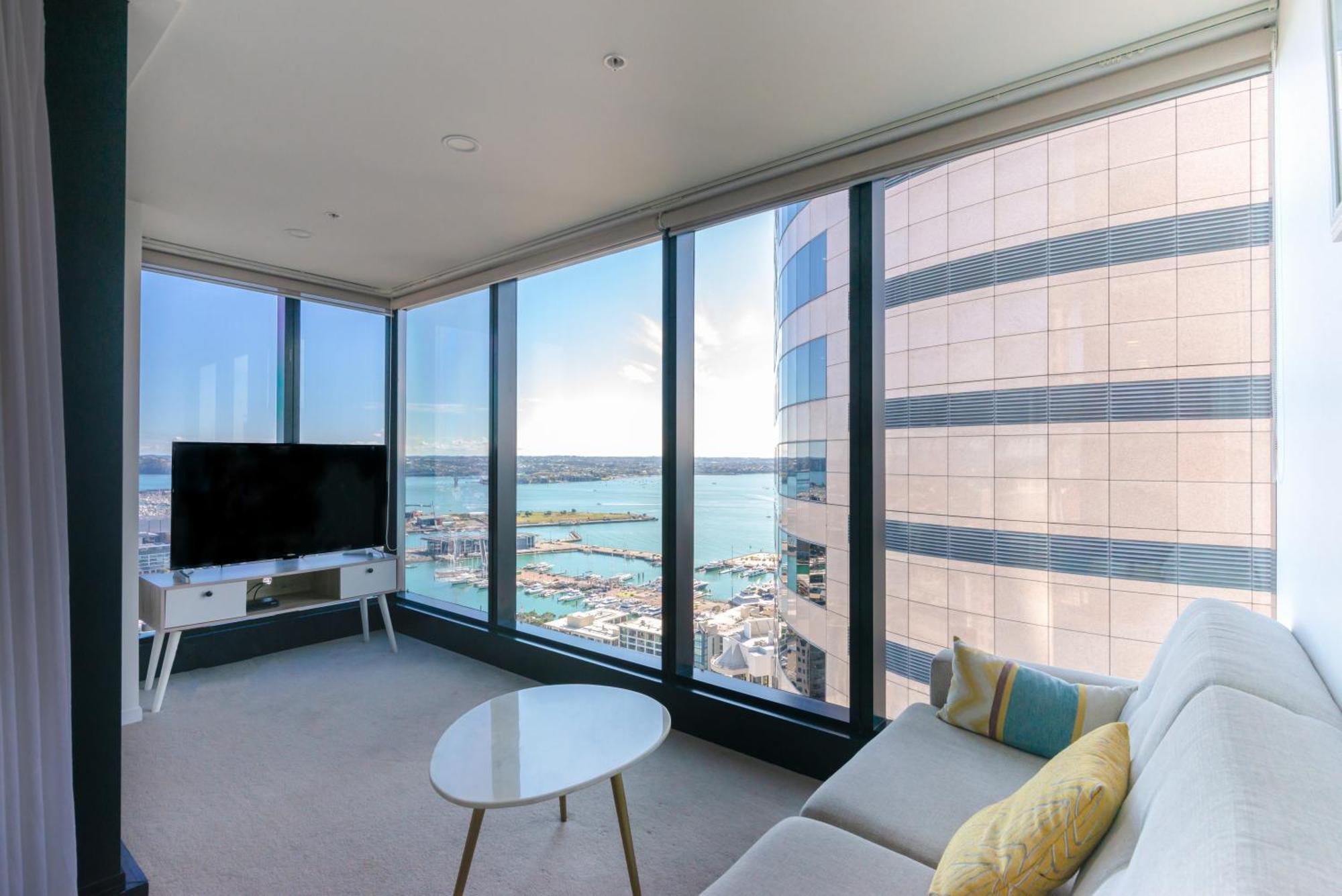 オークランドMagnificent Skytower, Sea, Habour View In Cbdアパートメント エクステリア 写真